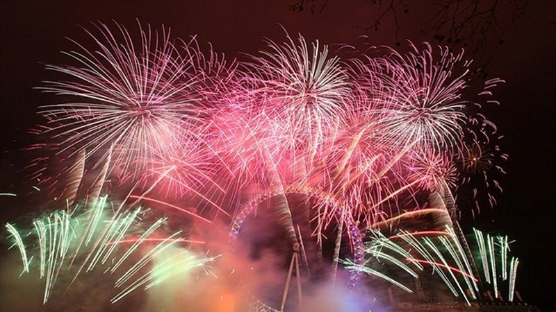 Fireworks end the Paralympic Opening Ceremony